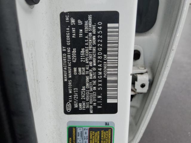 Photo 10 from auction – 2013 KIA OPTIMA LX with VIN 5XXGM4A78DG222540