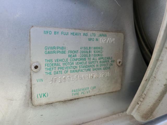 Photo 10 from auction – 2004 SUBARU FORESTER 2 with VIN JF1SG65644H763236
