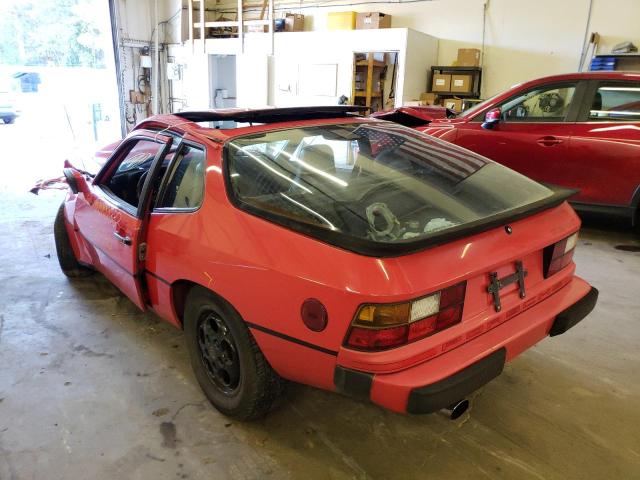 Photo 3 from auction – 1987 PORSCHE 924 S with VIN WP0AA0925HN454734