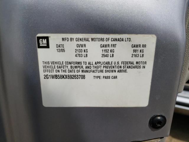 Photo 10 from auction – 2006 CHEVROLET IMPALA LS with VIN 2G1WB58KX69263708