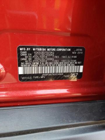 Photo 10 from auction – 2019 MITSUBISHI OUTLANDER with VIN JA4AP3AU7KU014924