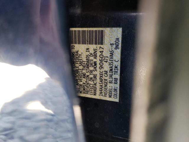 Photo 10 from auction – 2014 NISSAN MAXIMA S with VIN 1N4AA5APXEC906047