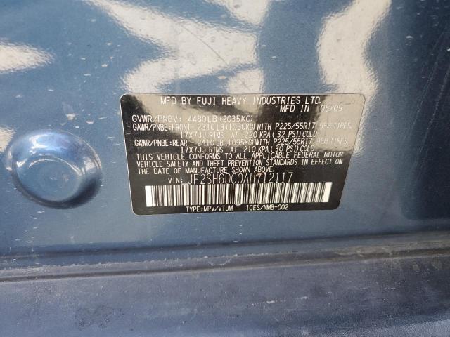 Photo 10 from auction – 2010 SUBARU FORESTER 2 with VIN JF2SH6DC0AH712117