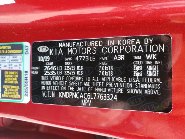 Photo 10 from auction – 2020 KIA SPORTAGE E with VIN KNDPNCAC6L7763324