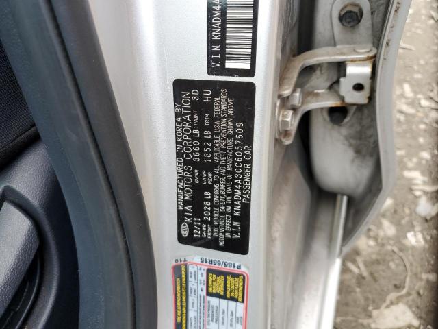 Photo 10 from auction – 2012 KIA RIO LX with VIN KNADM4A30C6057609