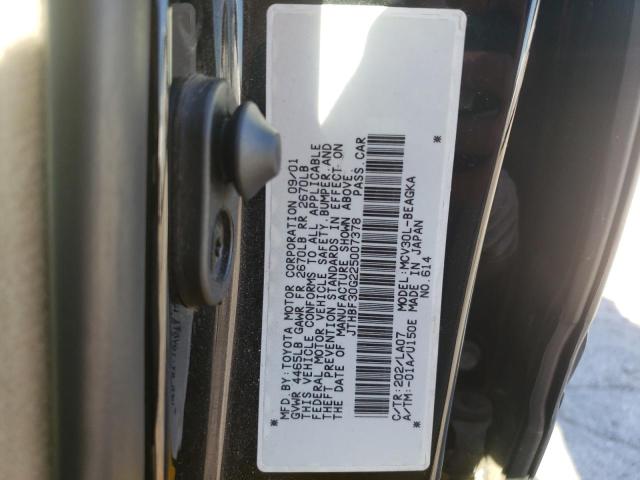 Photo 10 from auction – 2002 LEXUS ES 300 with VIN JTHBF30G225007378