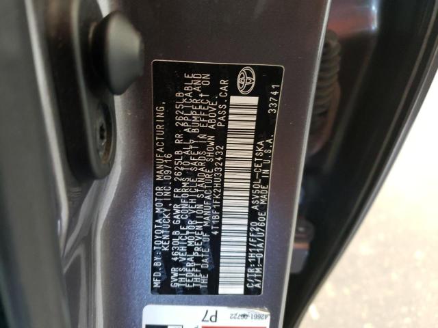 Photo 10 from auction – 2017 TOYOTA CAMRY LE with VIN 4T1BF1FK2HU332432