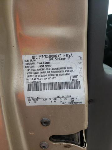 Photo 10 from auction – 2001 FORD FOCUS SE with VIN 1FAFP34P11W341197