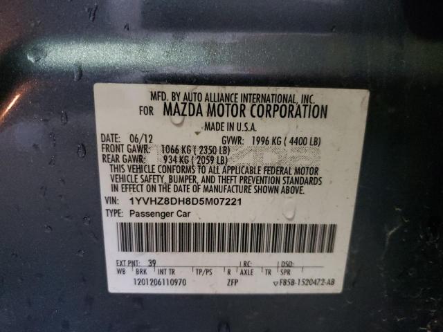 Photo 10 from auction – 2013 MAZDA 6 TOURING with VIN 1YVHZ8DH8D5M07221