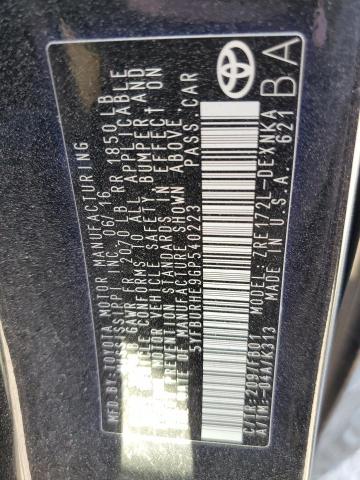 Photo 10 from auction – 2016 TOYOTA COROLLA L with VIN 5YFBURHE9GP540223