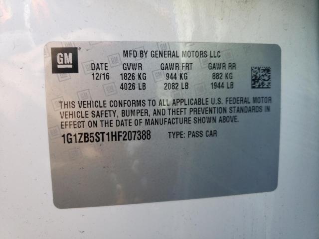 Photo 10 from auction – 2017 CHEVROLET MALIBU LS with VIN 1G1ZB5ST1HF207388