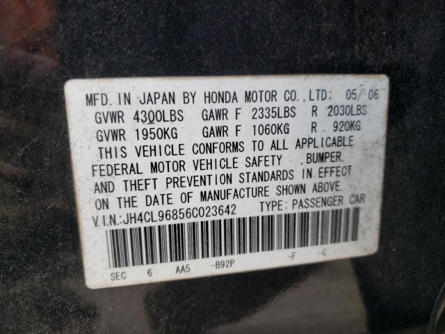 Photo 10 from auction – 2006 ACURA TSX with VIN JH4CL96856C023642