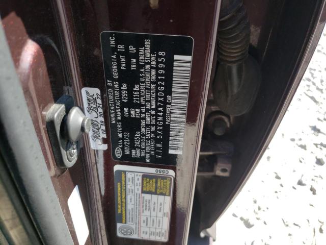 Photo 10 from auction – 2013 KIA OPTIMA EX with VIN 5XXGN4A7XDG219958