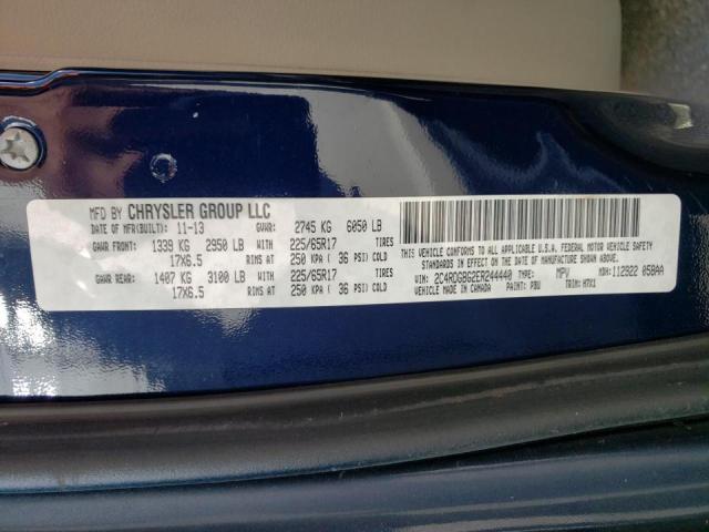 Photo 10 from auction – 2014 DODGE GRAND CARA with VIN 2C4RDGBG2ER244440