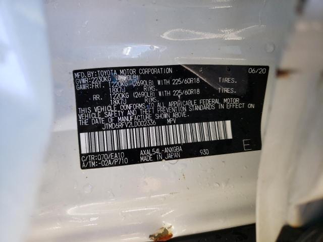 Photo 10 from auction – 2020 TOYOTA RAV4 LIMIT with VIN JTMD6RFV2LD002336