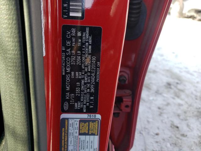 Photo 10 from auction – 2020 KIA FORTE FE with VIN 3KPF24AD4LE201490