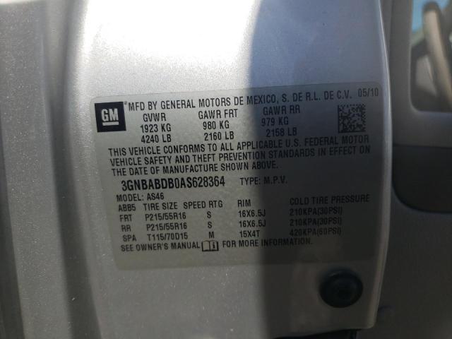 Photo 10 from auction – 2010 CHEVROLET HHR LT with VIN 3GNBABDB0AS628364