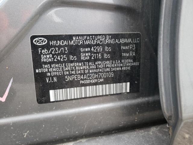 Photo 10 from auction – 2013 HYUNDAI SONATA GLS with VIN 5NPEB4AC2DH700109
