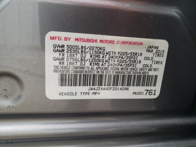Photo 10 from auction – 2015 MITSUBISHI OUTLANDER with VIN JA4JZ4AX0FZ014296
