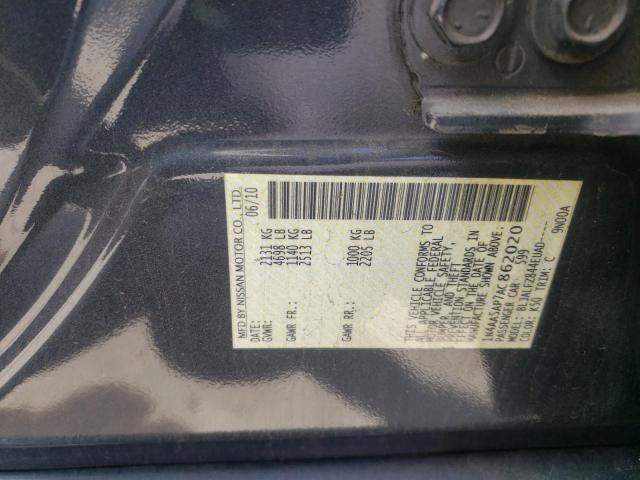 Photo 10 from auction – 2010 NISSAN MAXIMA S with VIN 1N4AA5AP7AC862020