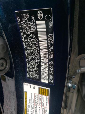 Photo 10 from auction – 2022 TOYOTA COROLLA SE with VIN JTND4MBE6N3173500