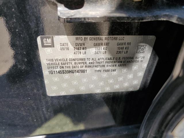 Photo 10 from auction – 2017 CHEVROLET IMPALA PRE with VIN 1G1145S39HU147881