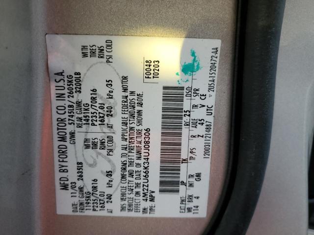 Photo 10 from auction – 2004 MERCURY MOUNTAINEE with VIN 4M2ZU66K34UJ08306