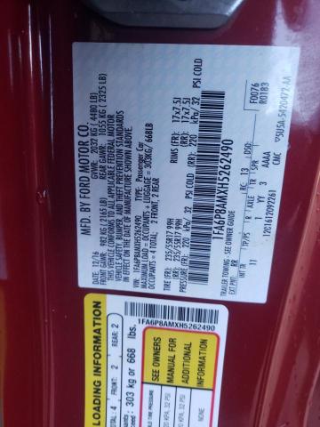 Photo 10 from auction – 2017 FORD MUSTANG with VIN 1FA6P8AMXH5262490
