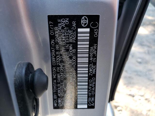 Photo 10 from auction – 2017 TOYOTA PRIUS PRIM with VIN JTDKARFP1H3008178