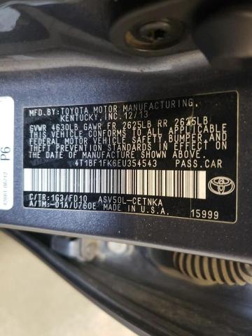 Photo 10 from auction – 2014 TOYOTA CAMRY L with VIN 4T1BF1FK6EU354543