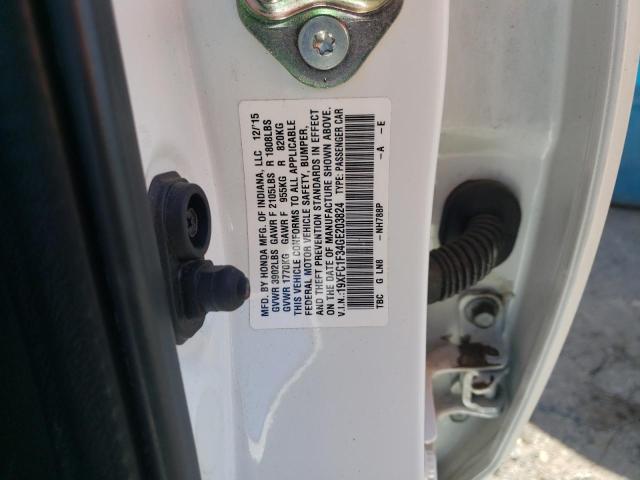 Photo 10 from auction – 2016 HONDA CIVIC EX with VIN 19XFC1F34GE203824