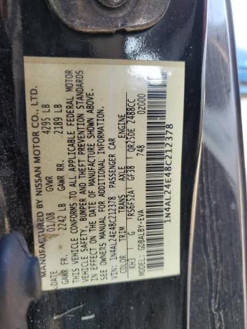 Photo 10 from auction – 2008 NISSAN ALTIMA 2.5 with VIN 1N4AL24E48C212378