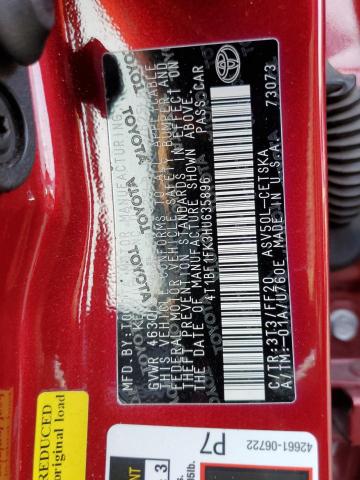 Photo 10 from auction – 2017 TOYOTA CAMRY LE with VIN 4T1BF1FK3HU635896