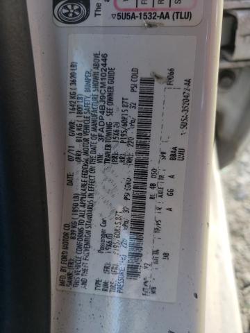 Photo 10 from auction – 2012 FORD FIESTA SE with VIN 3FADP4BJ9CM102446