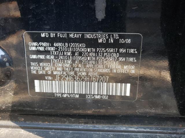 Photo 10 from auction – 2009 SUBARU FORESTER 2 with VIN JF2SH63629H767207