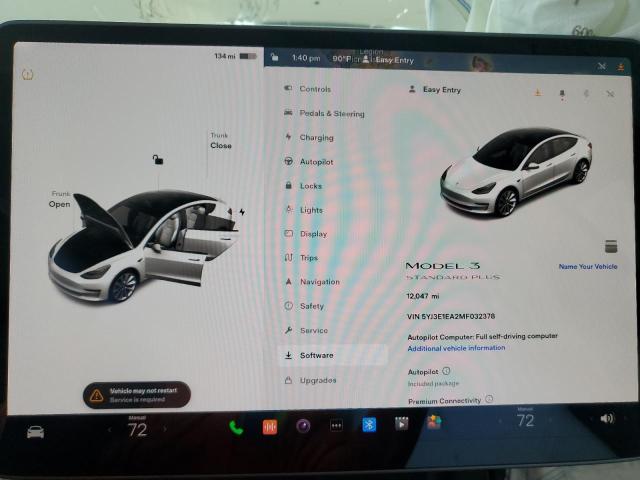Photo 8 from auction – 2021 TESLA MODEL 3 with VIN 5YJ3E1EA2MF032378