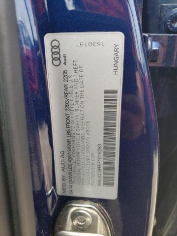 Photo 10 from auction – 2015 AUDI A3 PREMIUM with VIN WAUCCGFF5F1016283