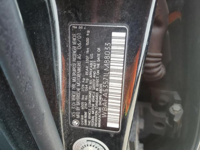 Photo 10 from auction – 2001 BMW X5 3.0I with VIN WBAFA53571LM88033
