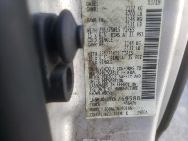 Photo 10 from auction – 2019 NISSAN FRONTIER S with VIN 1N6BD0CT9KN759588