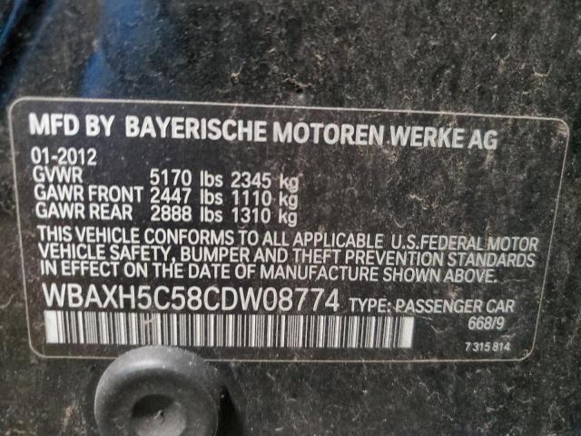 Photo 10 from auction – 2012 BMW 528 XI with VIN WBAXH5C58CDW08774