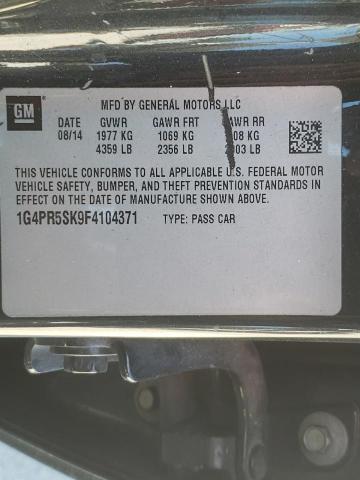 Photo 10 from auction – 2015 BUICK VERANO CON with VIN 1G4PR5SK9F4104371