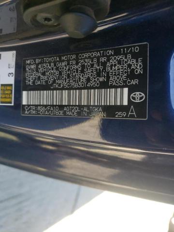 Photo 10 from auction – 2011 TOYOTA SCION TC with VIN JTKJF5C75B3014950