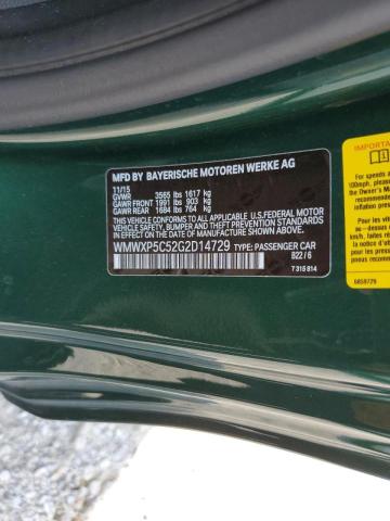 Photo 10 from auction – 2016 MINI COOPER with VIN WMWXP5C52G2D14729