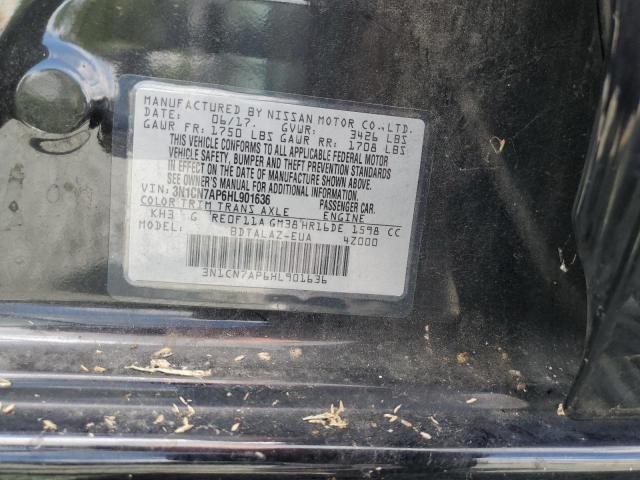 Photo 10 from auction – 2017 NISSAN VERSA S with VIN 3N1CN7AP6HL901636