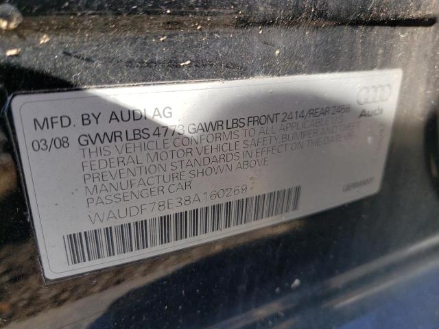 Photo 10 from auction – 2008 AUDI A4 2.0T QU with VIN WAUDF78E38A160269