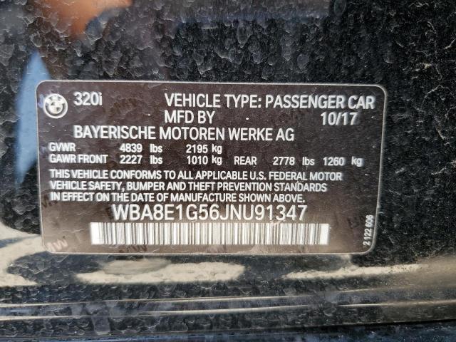 Photo 10 from auction – 2018 BMW 320 I with VIN WBA8E1G56JNU91347
