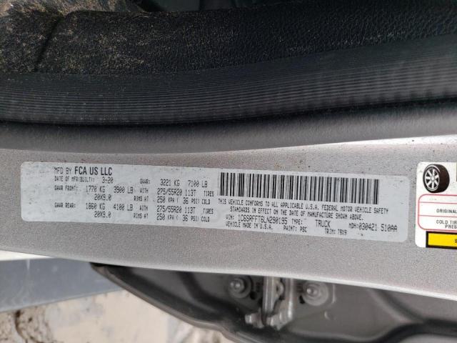 Photo 10 from auction – 2020 RAM 1500 BIG H with VIN 1C6SRFFT6LN290195