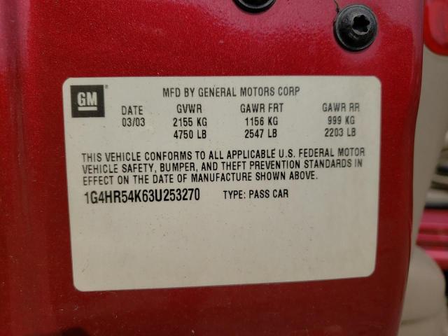 Photo 10 from auction – 2003 BUICK LESABRE LI with VIN 1G4HR54K63U253270
