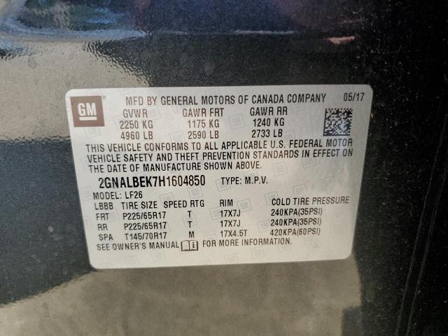 Photo 10 from auction – 2017 CHEVROLET EQUINOX LS with VIN 2GNALBEK7H1604850