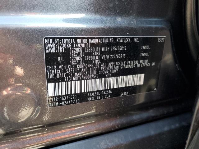 Photo 10 from auction – 2022 TOYOTA RAV4 SE with VIN 4T3T6RFV7NU082542